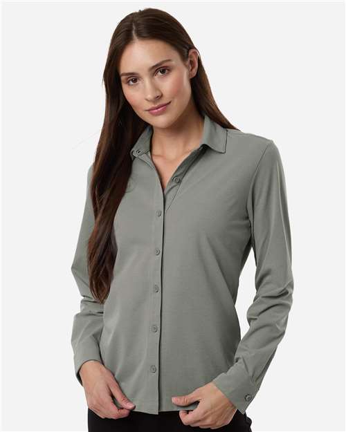 AllPro - Women's Pro-Flex Sorona® Button Down Shirt - 41SPLL