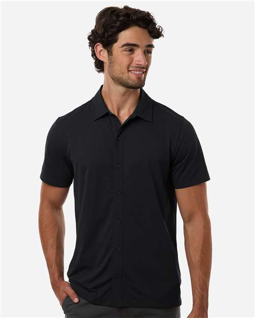 AllPro - Men's Pro-Flex Sorona® Button Down Short Sleeve Shirt - 41SPSS