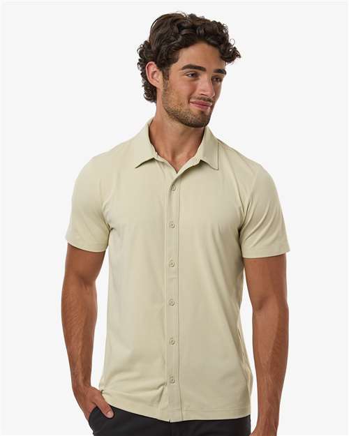 AllPro - Men's Pro-Flex Sorona® Button Down Short Sleeve Shirt - 41SPSS
