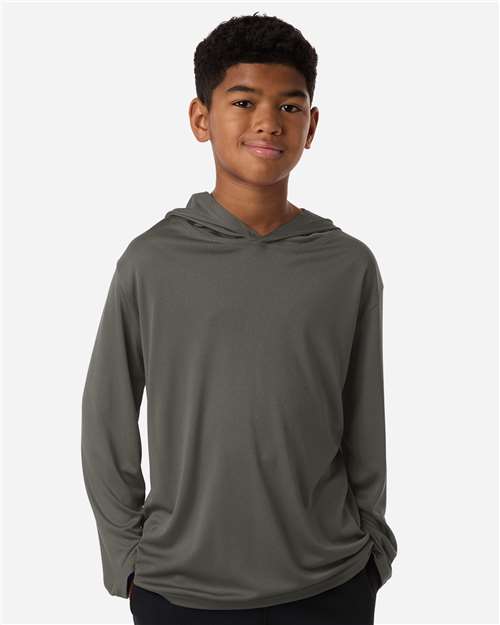 AllPro - Youth Pro-Lock Performance Hooded Long Sleeve T-Shirt - 48510Y