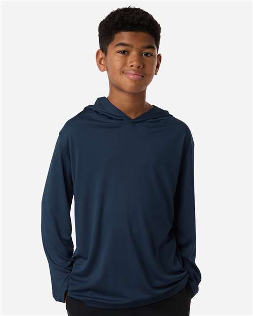AllPro - Youth Pro-Lock Performance Hooded Long Sleeve T-Shirt - 48510Y