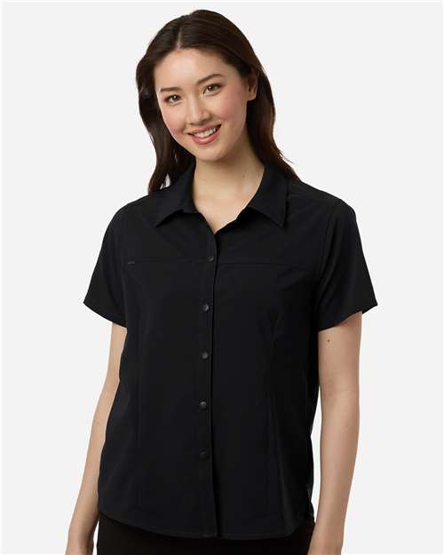 CORE365 - Camisa de personal de manga corta Shoreline UltraUVP para mujer - CE520W