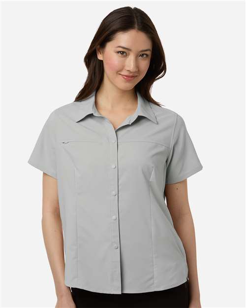 CORE365 - Camisa de personal de manga corta Shoreline UltraUVP para mujer - CE520W