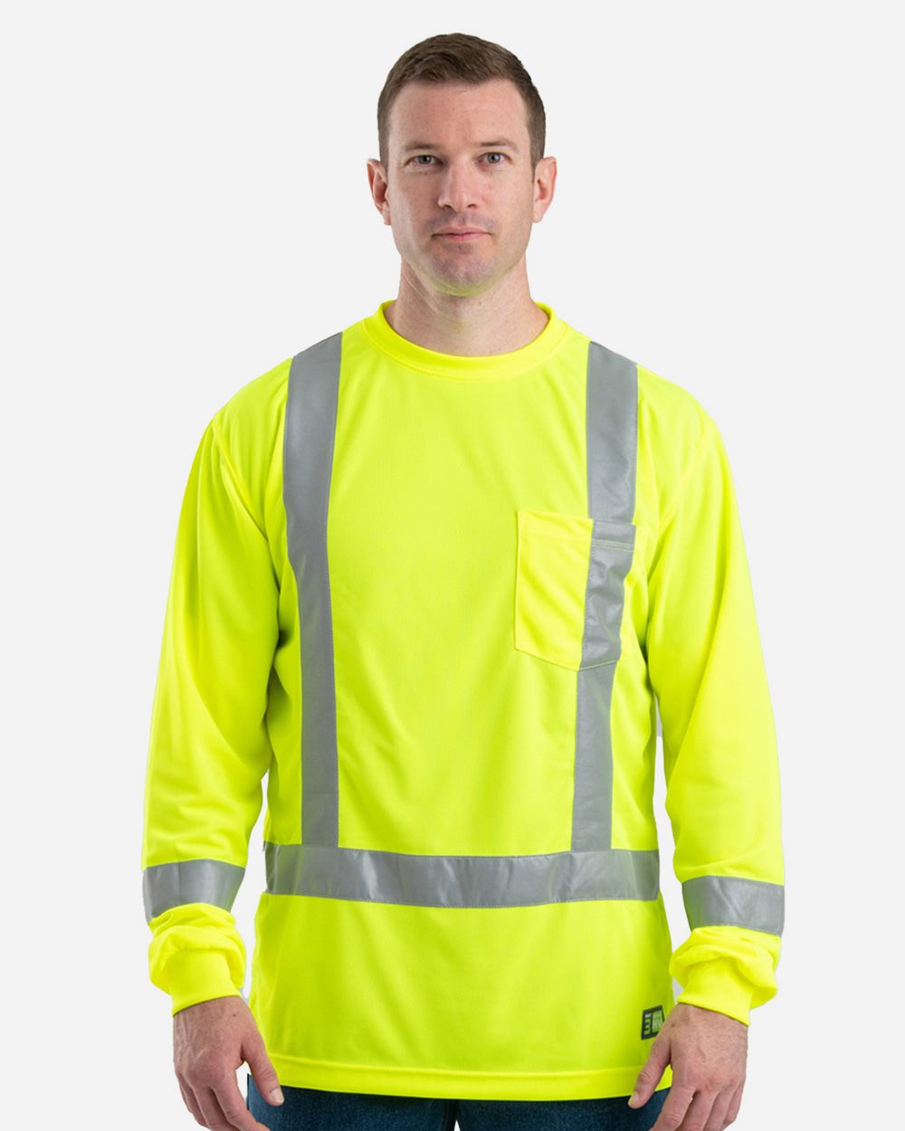 Berne Apparel - Men's Hi-Vis Class 3 Performance Pocket T-Shirt - HVK013