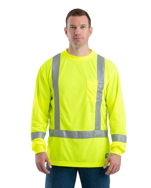 Berne Apparel - Men's Hi-Vis Class 3 Performance Pocket T-Shirt - HVK013