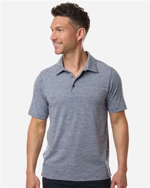 Team 365 - Polo de rayas jaspeadas para hombre - TT125