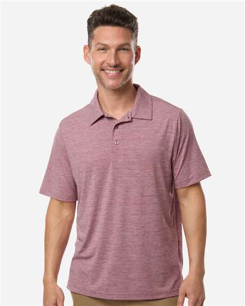 Team 365 - Polo de rayas jaspeadas para hombre - TT125