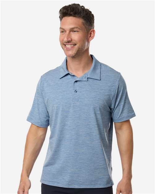 Team 365 - Polo de rayas jaspeadas para hombre - TT125