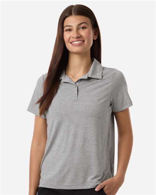 Team 365 - Polo de rayas jaspeado para mujer - TT125W