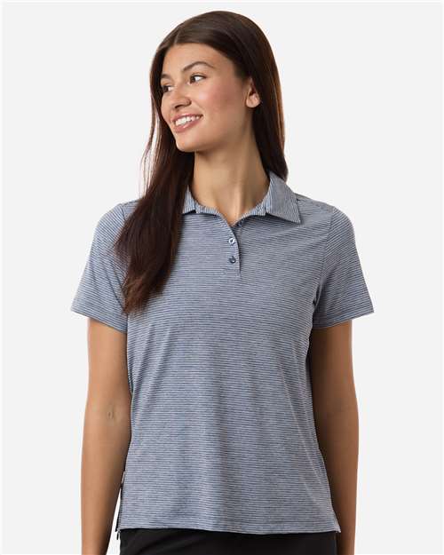Team 365 - Polo de rayas jaspeado para mujer - TT125W
