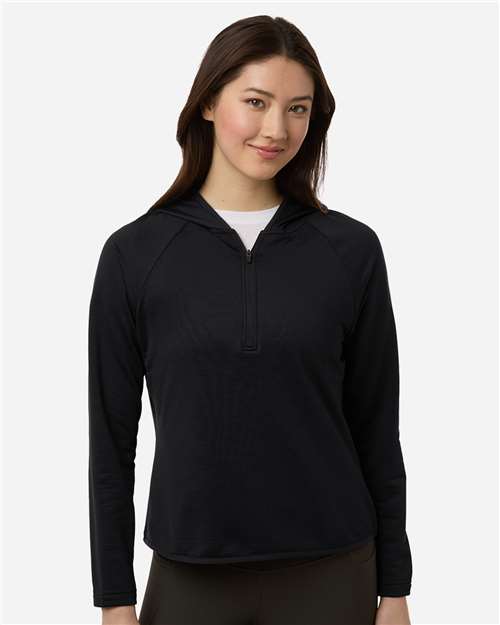 Equipo 365 - Sudadera con capucha y cremallera de un cuarto para mujer - TT200W