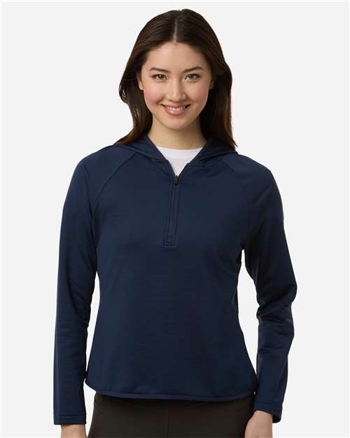 Equipo 365 - Sudadera con capucha y cremallera de un cuarto para mujer - TT200W