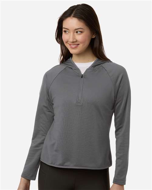 Equipo 365 - Sudadera con capucha y cremallera de un cuarto para mujer - TT200W