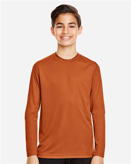 Equipo 365 - Camiseta de manga larga de alto rendimiento para jóvenes - TT11YL