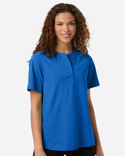 Devon & Jones - Polo Seaton Pebble Texturizado para Mujer - DG102W