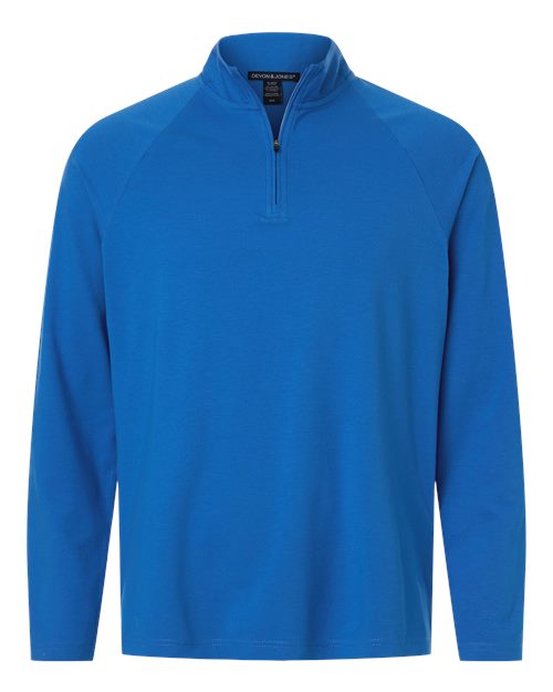 Devon & Jones - Men's Seaton Pebble Textured Quarter-Zip Pullover - DG402