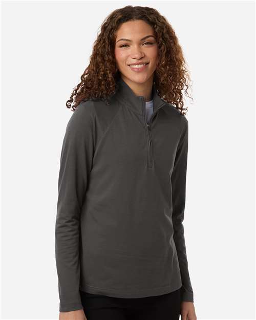 Devon & Jones - Jersey con cremallera de un cuarto y textura Seaton Pebble para mujer - DG402W