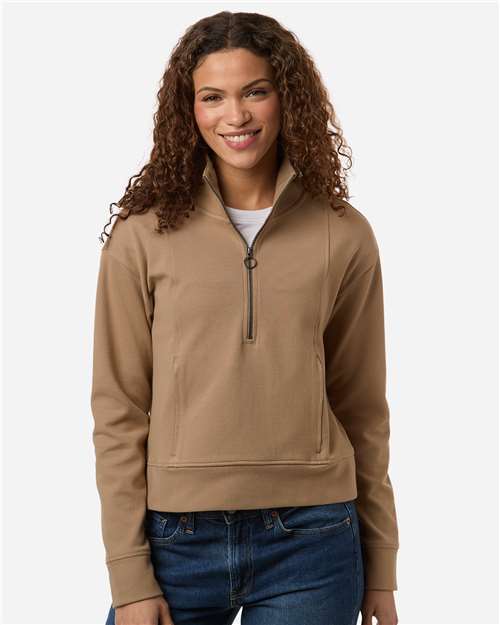 North End - Women's Mantra Half-Zip Ottoman Pullover - NE220W