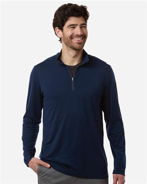 North End - Sudadera Jaq elástica de rendimiento con cremallera de un cuarto para hombre - NE405