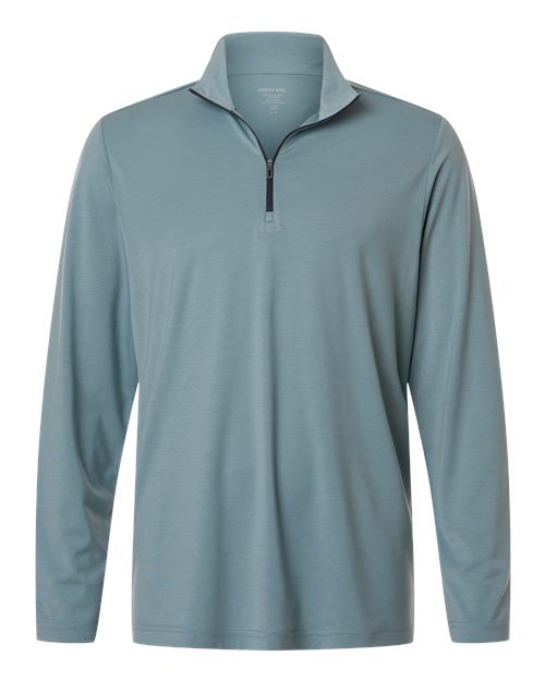 North End - Sudadera Jaq elástica de rendimiento con cremallera de un cuarto para hombre - NE405