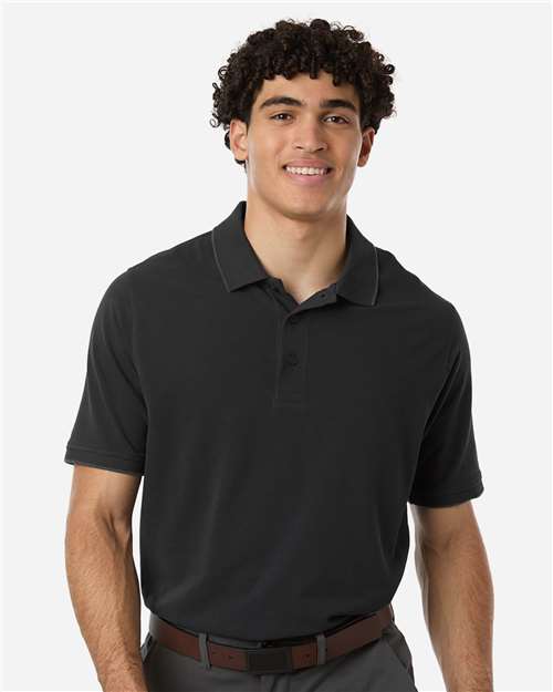 Harriton - Men's Valiant Cotton Snag Protect Tipped Polo - M215