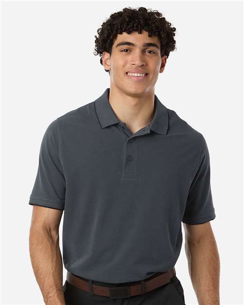 Harriton - Men's Valiant Cotton Snag Protect Tipped Polo - M215