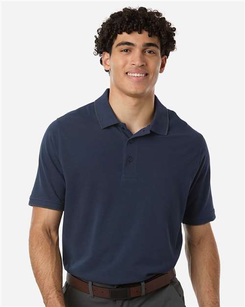 Harriton - Men's Valiant Cotton Snag Protect Tipped Polo - M215