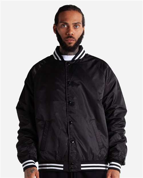 Shaka Wear - Unisex Collared Varsity Jacket - SHCVBJ