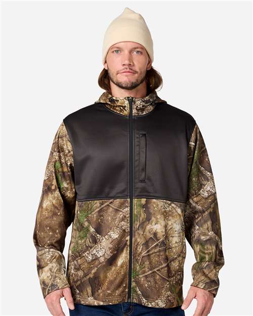 RealTree - Unisex Realtree® Performance Colorblocked Full-Zip Hooded Sweatshirt - RT5204