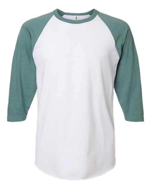 Tultex - Camiseta unisex de jersey fino raglán - 245