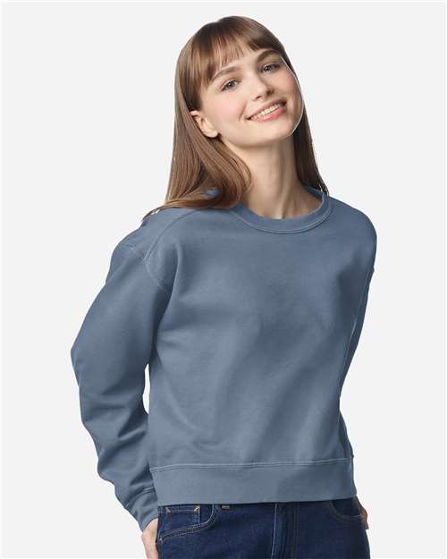 Comfort Colors - Women's Garment-Dyed Mid-Length Crewneck Sweatshirt - 1566L