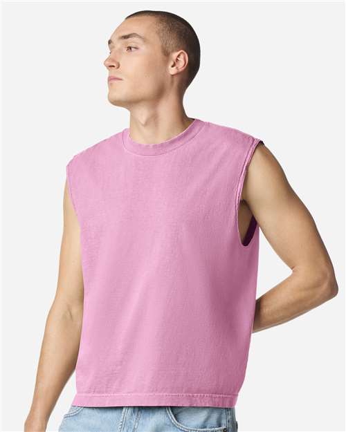 American Apparel - Unisex Heavyweight Cotton Garment-Dyed Boxy Muscle Tee - 207GD