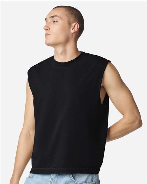 American Apparel - Unisex Heavyweight Cotton Garment-Dyed Boxy Muscle Tee - 207GD