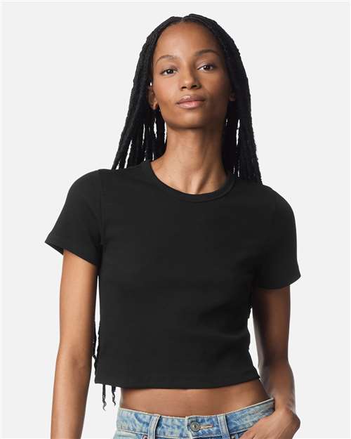 American Apparel - Women's Baby Rib Cropped Tee - BR210