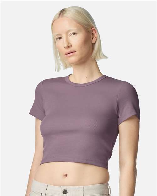 American Apparel - Women's Baby Rib Cropped Tee - BR210