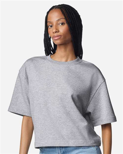 American Apparel - Women's French Terry Mid-Length Boxy Top - FTCB0