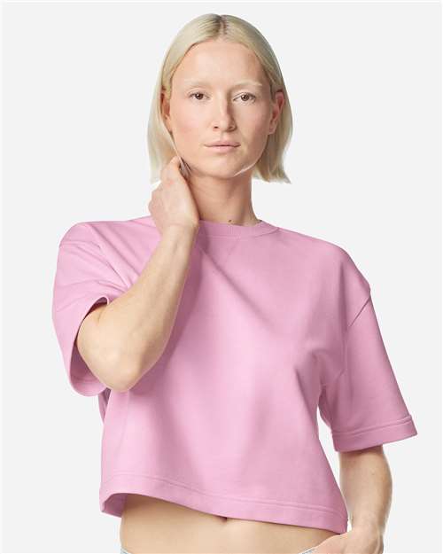 American Apparel - Women's French Terry Mid-Length Boxy Top - FTCB0