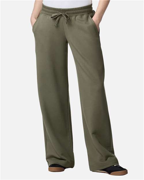 American Apparel - Pantalones anchos de felpa francesa para mujer - FTP00