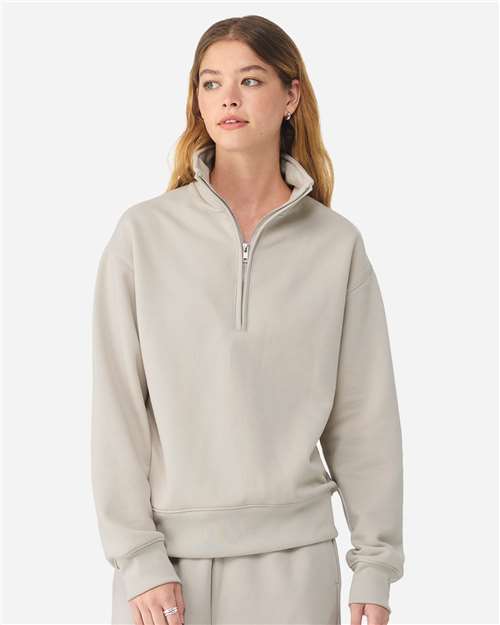 BELLA + CANVAS - Sudadera unisex con cremallera de un cuarto de 10 oz - 4740