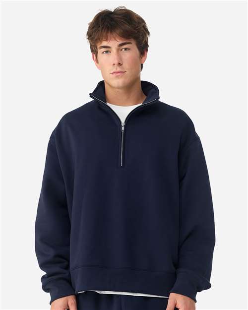 BELLA + CANVAS - Sudadera unisex con cremallera de un cuarto de 10 oz - 4740