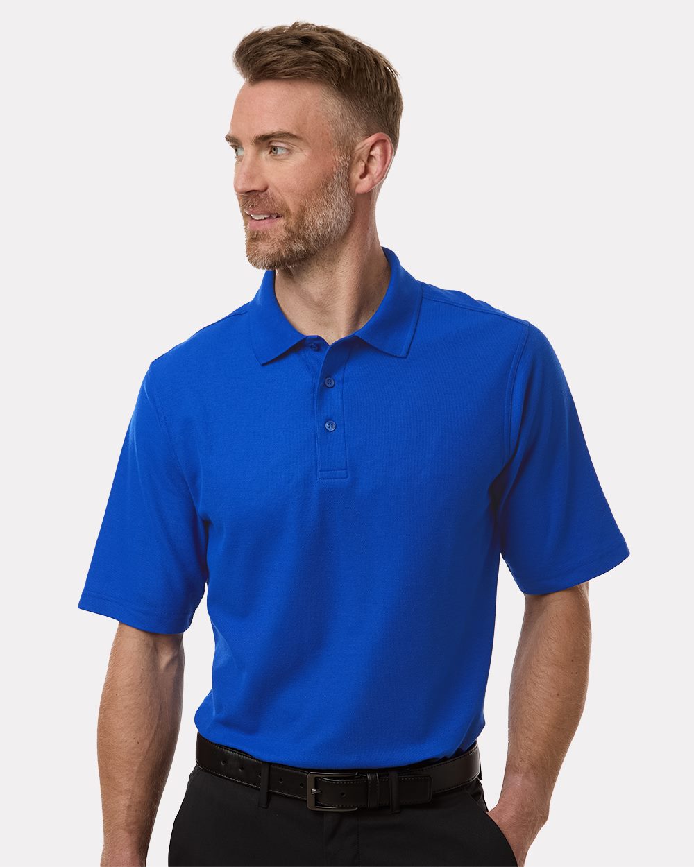 Harriton - Polo de piqué Maverick CVC para hombre - M105