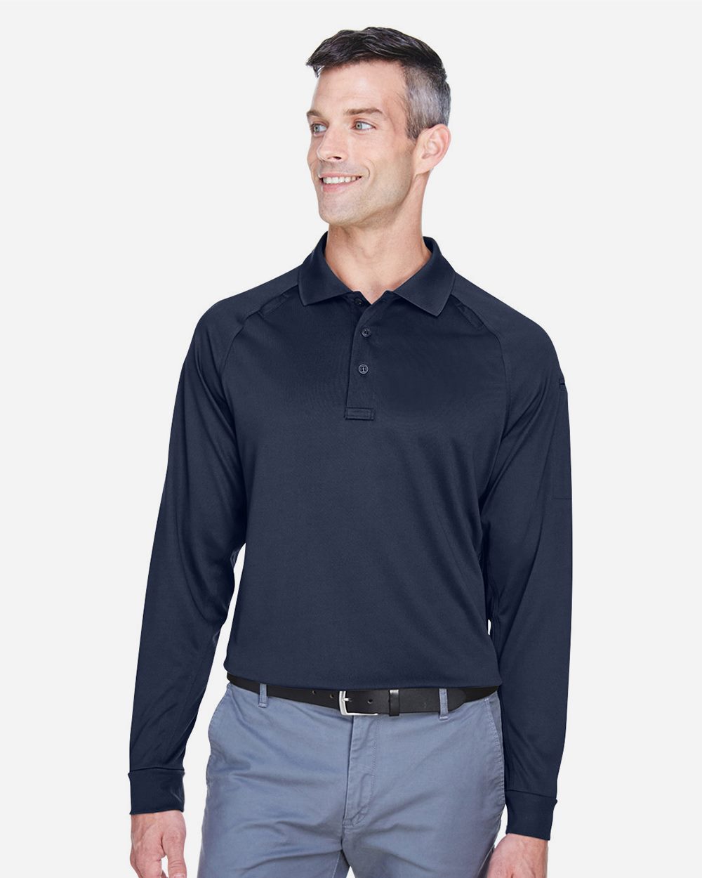 Harriton - Polo táctico de manga larga Advantage para hombre - M211L