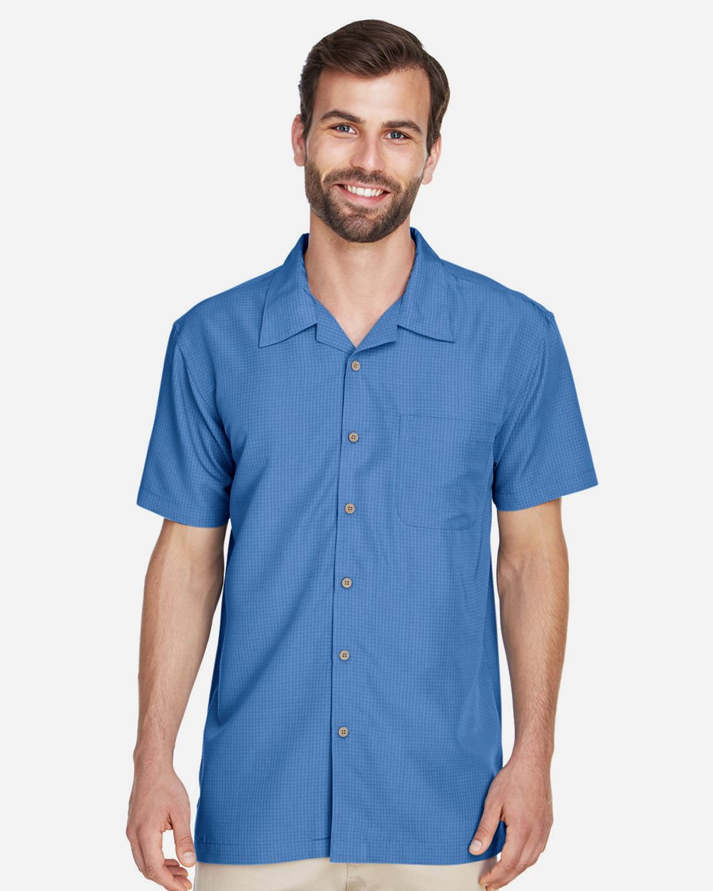 Harriton - Camisa texturizada Barbados para hombre - M560