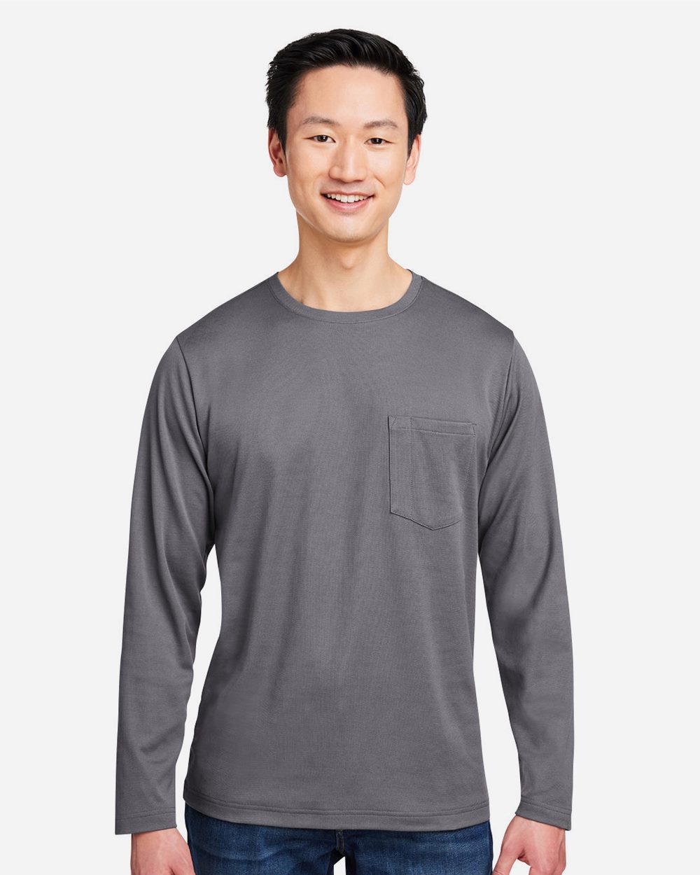 Harriton - Camiseta unisex de manga larga con protección contra enganches y suciedad - M118L