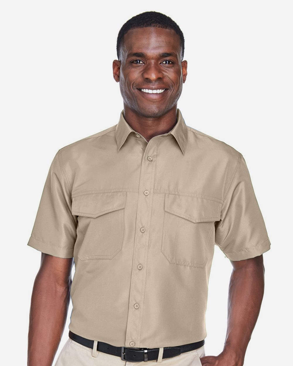 Harriton - Camisa de manga corta de alto rendimiento para hombre de Key West - M580