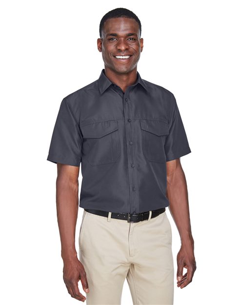 Harriton - Camisa de manga corta de alto rendimiento para hombre de Key West - M580