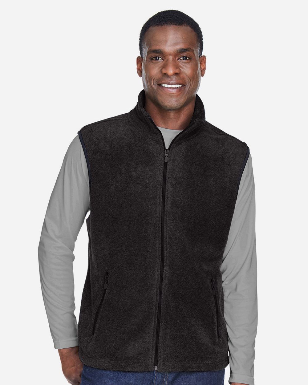 Harriton - Unisex Fleece Full-Zip Vest - M985