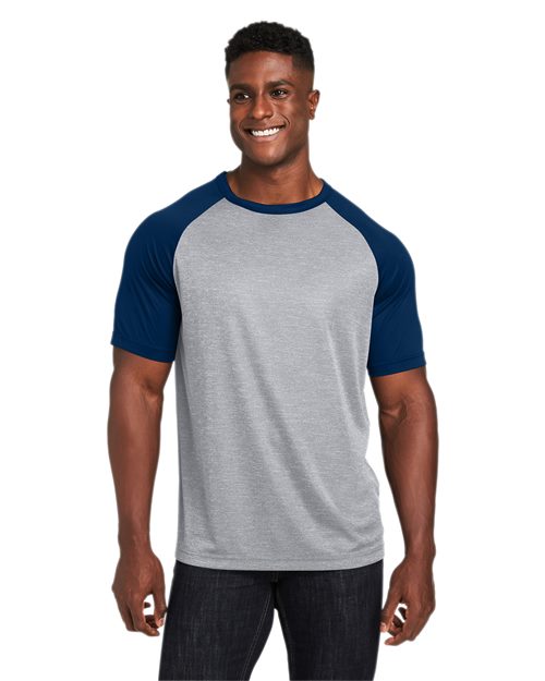 Equipo 365 - Camiseta unisex con diseño raglán y bloques de color Zone - TT62