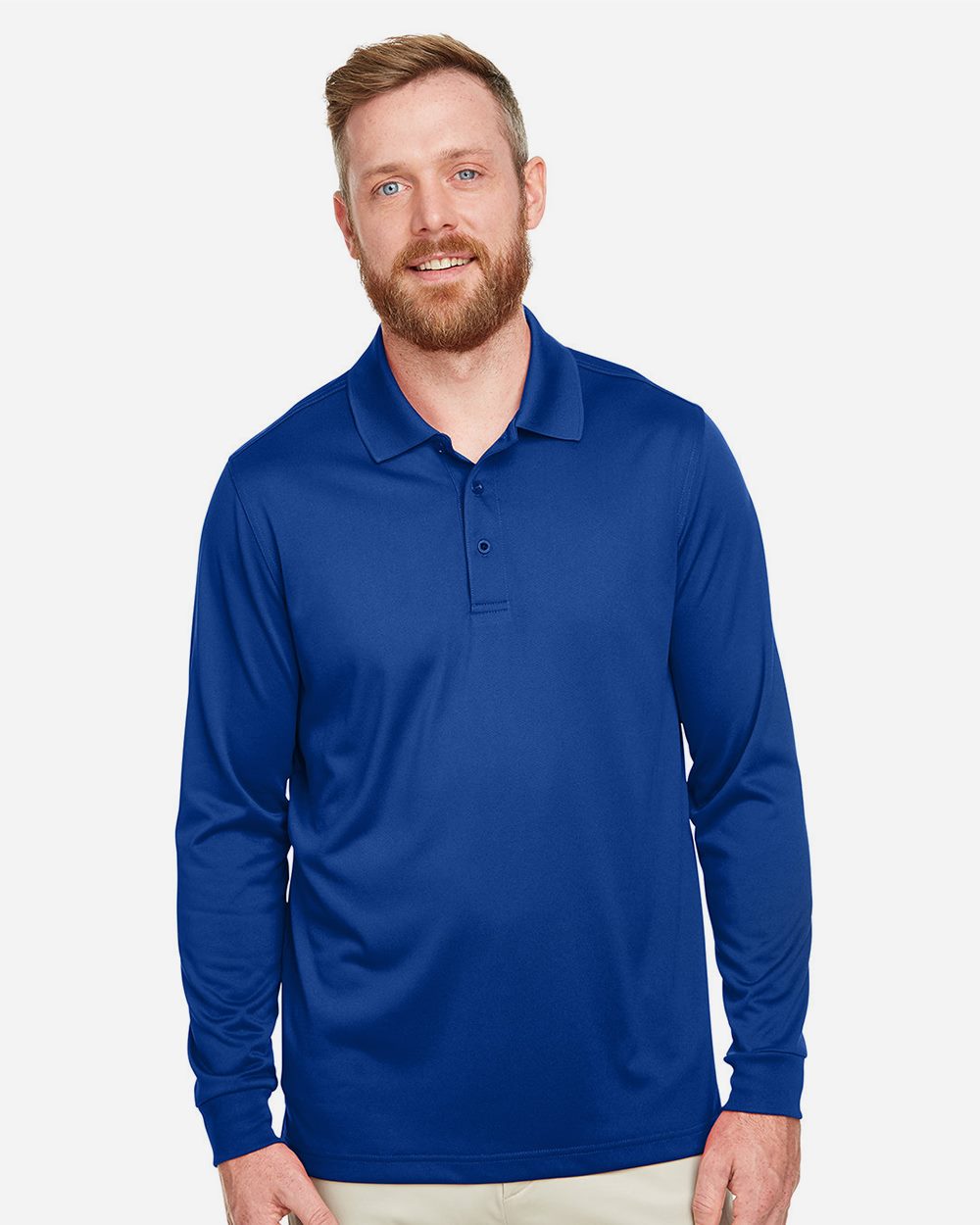 Harriton - Polo de manga larga Advantage Snag Protection Plus IL para hombre - M348L