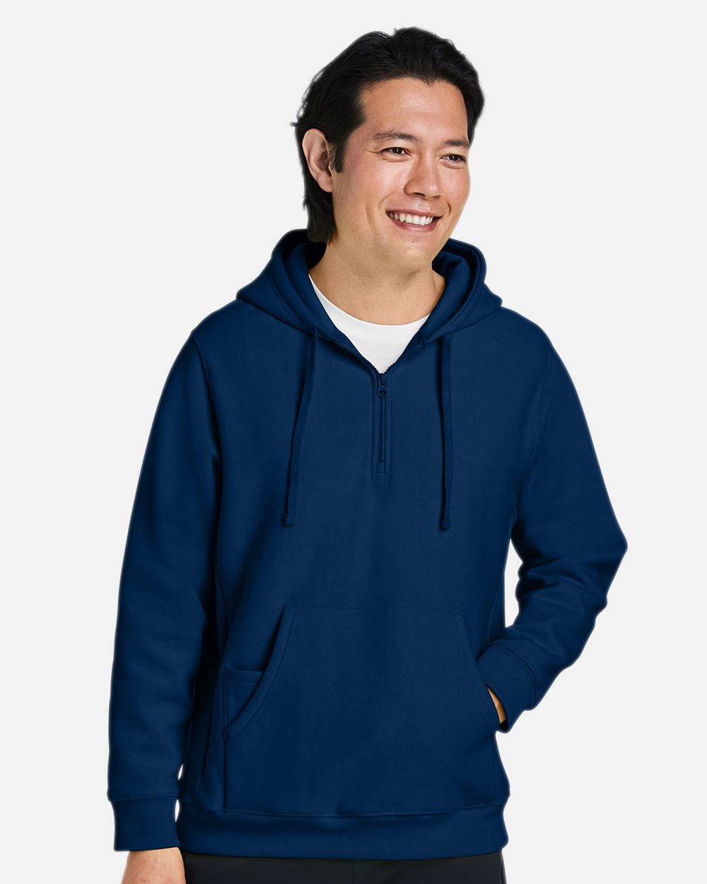 Team 365 - Unisex Zone HydroSport™ Heavyweight Quarter-Zip Hooded Sweatshirt - TT97